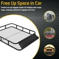 Universal Roof Rack Basket Car Top Luggage Carrier Cargo Holder Travel