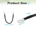 thumbnail image 2 of Uxcell 6AWG Gauge Battery Cable Wire 1FT Length 5/16" Diameter Positive and Negative Copper Alternator Connector Extender with US standard O-ring for Car RV Golf Cart Marine, Black, 2 of 6