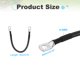 thumbnail image 2 of Uxcell Cable de Batería de 6AWG de 1 pie, diámetro de 5/16", con conector de alternador positivo y negativo de cobre, extensor con anillo en O para automóvil, RV y carrito de golf, negro, 2 of 6