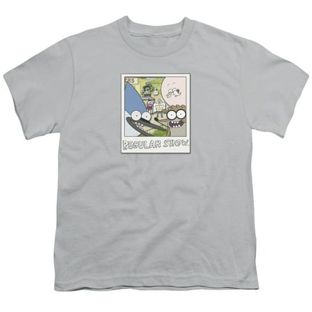 Trevco REGULAR SHOW INSTANT PICTURE Silver Child Unisex T-Shirt