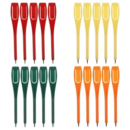 GARVALON 20Pcs Golf Pencils with Clip Design for Ball Marker and Score Tracking