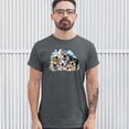 thumbnail image 3 of Tee Hunt Smiling Dogs' Selfie T-Shirt Funny Animal Dog Lover Cute Puppies Men's Tee, Charcoal, 3X-Large, 3 of 5