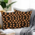 thumbnail image 2 of Outdoor Waterproof Pillow Covers Abstract Halloween Smile Face Pumpkin Decorative Throw Pillow Protectors,Stars on Black Pillowcase Cushion Cases for Patio Sofa Garden Couch,18x18in,Pack of 2, 2 of 9