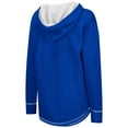 thumbnail image 3 of Women's Colosseum Royal Kentucky Wildcats Tunic Pullover V-Neck Hoodie, 3 of 3