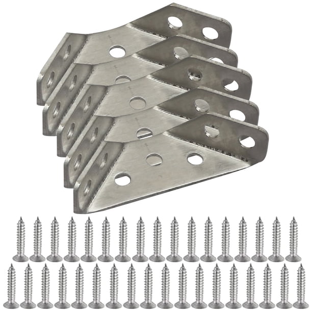 Soporte Triangular para Esquinas Junta 5/10/20 Piezas Práctico Herrajes Muebles