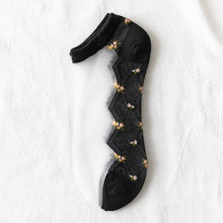 

Daqian Socks for Women Winter Fashion Women Mesh Ladies Breathability Patchwork Thin Socks Women’s Stockings Fuzzy Socks for Women
