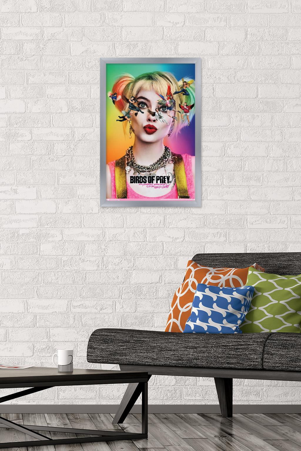 DC Comics Movie - Birds Of Prey - Teaser Wall Poster, 14.725" x 22.375", Framed