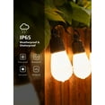 thumbnail image 4 of Lepro ZB1 AI Smart Outdoor String Lights ZB1, 54(42+12)ft RGB+IC Warm White 15 LED Bulbs, Alexa Google Enabled, LightBeats Music Sync, AI Generated Lighting LLM, 2.4 GHz WiFi/Bluetooth, 4 of 11