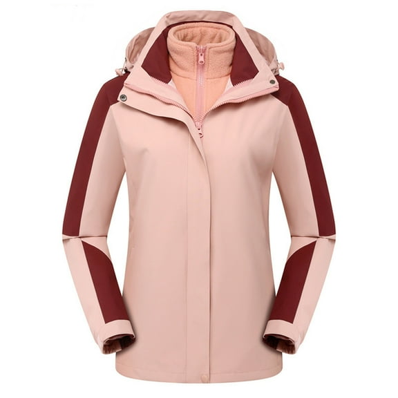 Herrnalise Womens Rain Jackets for Women Waterproof Rain Coats for Women Active Packable Raincoat Windbreaker Jacket with Hood Pink,S
