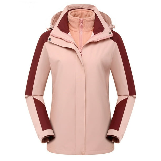 Chaquetas y abrigos casuales sin capucha de manga larga para mujer, chaqueta impermeable lisa con capucha para exteriores, abrigo superior a prueba de viento para mujer