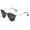 Transparent, variant on Round Liz-LA Designer Fashion Sunglasses TR90 Frame Black - Black