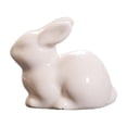thumbnail image 6 of CoreLiving Easter Bunny Decorations Ceramic White Rabbit Figurine Matte Glaze Finish Vintage Farmhouse Style Spring Decor Accent Statue for Dining Room Buffet Shelf, 6 of 7