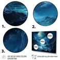 thumbnail image 3 of Designart "Deep Blue Neptune An Oceanic World I" Neptune Floater Framed Canvas Wall Art, 3 of 7