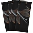 thumbnail image 6 of Kitchen Towels Black Flower Pattern Cleaning Towel Absorbent Hand Towels Tea Towels for Home Restaurant Dish Clean 28" x 18", 1PC, 6 of 6
