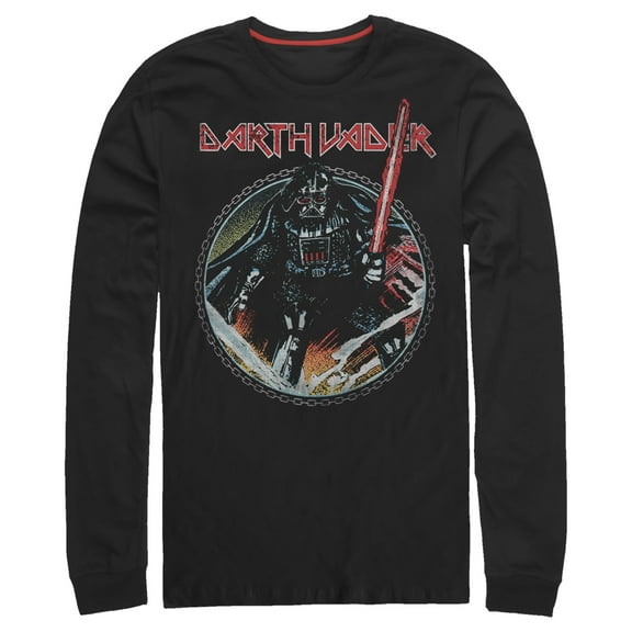 Men's Star Wars Vader Up In Chains Long Sleeve Shirt Black X Large