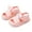 Pink, variant on OSOLU Girls Sandals Closed Toe Heels Wedding Party Shoes Sequins Bow For Toddler Infants Holiday Shoes, 25
