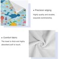 thumbnail image 4 of Dreamtimes Ocean Animals Towel Set of 3, Highly Absorbent Soft Towels with Bath Towel, Hand Towel and Washcloth for Bathroom Hotel Gym Spa, 4 of 7