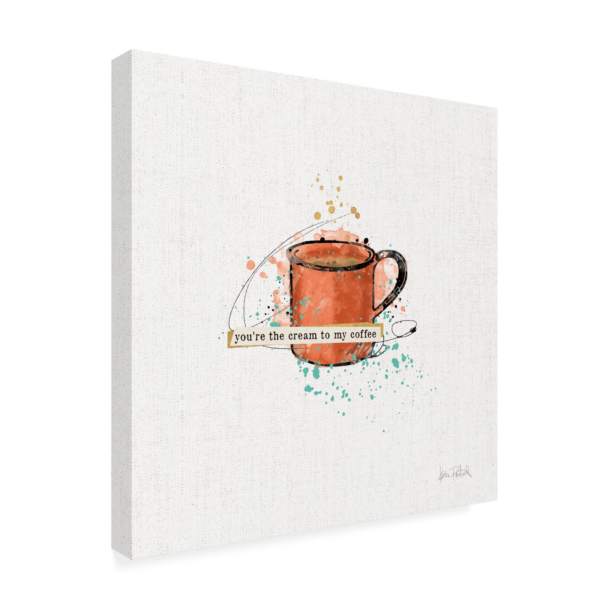 Katie Pertiet 'Thoughtful Perk IV' Canvas Art