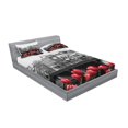 thumbnail image 2 of Ambesonne Black and White Fitted Sheet & Pillow Sham Set, Amsterdam Canal, Queen, Black White and Red, 2 of 2