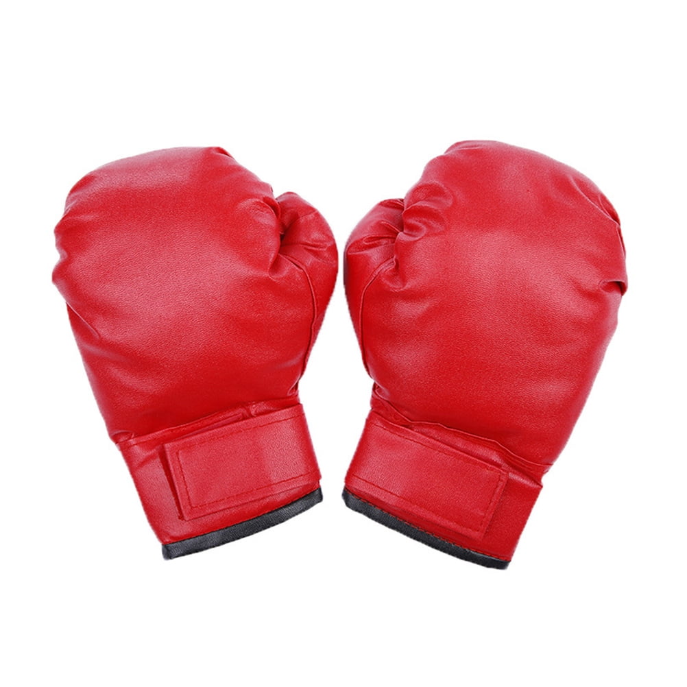 3 Pairs Boxing Gloves Hand Wraps Sparring Kit Kids Mittens The Fitness Child Red