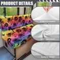 thumbnail image 6 of XYZCANDO Camper Cushion Covers Stretch Polyester Fabric, Compatible with RV Travel Trailer, for Booth Seat RV Seat, Watercolor Palm, 6 of 7