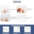 thumbnail image 4 of 8 Pack Shower Caddy Adhesive Hooks Replacement,Strong sticker Hooks for Bathroom Shower Caddy Corner Shelf basket Soap Dish hanging Hooks,No Drilling Shower Kitchen Accessories (Double Hook), 4 of 6