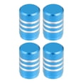 thumbnail image 1 of Tapas universales para vástago de válvula de neumático, cubiertas para vástago de válvula para coche, SUV, bicicleta, camiones, motocicletas, 17mm, aleación de aluminio, azul cielo, 4 Uds., 1 of 1