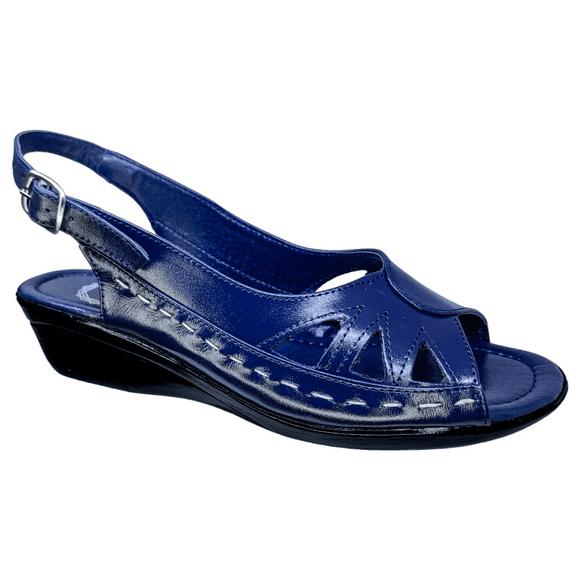 Sandalias de Mujer en Piel Vacuno Casual con Hebilla