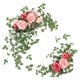 thumbnail image 4 of 2x Boda Arch Flores Flores artificiales Decoración de Floral Swags Artículos de bienvenida para los centros de mesa de caballete de pared Rosa, 4 of 8