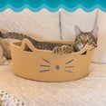 thumbnail image 6 of Catstages Bed & Basket Retreat 2-in-1 Cat Bed with Removable Cushion, Plush Cotton Rope, Tan, 15 in – Versatile Pet Bed and Toy Storage Basket, 6 of 8
