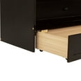 thumbnail image 3 of Noble House Queen Murphy Bed, Pine Wood Frame with Rattan Panel, Storage Drawer & Fold-Out Platform, Espresso, 3 of 15
