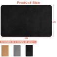 thumbnail image 5 of Nefoso Low Pile Area Rug, 4ft x 6ft Soft Fluffy Area Rugs for Living Room Bedroom Decor Carpet, Black, 5 of 5