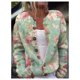 thumbnail image 3 of Jersey tipo cárdigan SOLY HUX para mujer con estampado floral verde M, 3 of 5