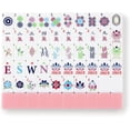 thumbnail image 2 of American Mahjong Tile Set,166 Tiles White Pink Acrylic Carving Tiles,Mahjong Game Set with Portable Travel case (Racks Not Included), 2 of 9