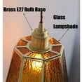 thumbnail image 5 of Mini Colorful Glass Pendant Light Fixture, Small Retro Farmhouse Pendant Lighting, Modern Simple Pendant Light, Minimalist Rustic Vintage Pendant Lamp for Kitchen Sink Dining Room, 5 of 7