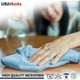 thumbnail image 4 of USANOOKS Microfiber Cleaning Cloth for Kitchen, Home & Automotive -Turq- Pack of 12 (12.5"x12.5"), 4 of 9