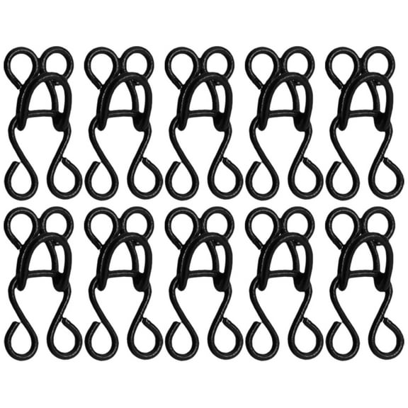 HOKARUA 100pcs Sewing Hooks and Eyes Closure Eye Sewing Closure Metal Buckle for Bra