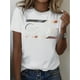 thumbnail image 1 of Women'S Fashion T-Shirt, Printed Design Round Neck T-Shirt, Casual Short Sleeve Round Neck T-Shirt for Women, 1 of 5