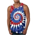 thumbnail image 7 of WAENQINLA Men's Casual American Flag Tank Tops Tie-Dye 4th of July Tank Top Summer Sleeveless Gym Workout Patriotic Tees, 7 of 7