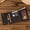 6007-Dark Brown, variant on Leather Tri Fold Short Wallet with Snap Closure and Chain Attachment Eyelet