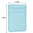 thumbnail image 3 of Decase for iPhone 15 Pro Max/Samsung Galaxy/Google and Most Smartphones Lightweight Universal Cash Wallet/Card Holder/ID Card Holder,Stick on Phone Back Wallet,Blue, 3 of 4