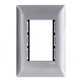 thumbnail image 1 of Estevez Placa 3 Ventanas Alpha Silver Plata, 8 x 12 cm, Nuevo, 1 of 7