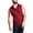 Contrast Black/Burgundy, variant on G-Style Men's Lightweight Athletic Casual Sleeveless Contrast Zipper Hoodie TH890 - Olive/Black - 3XL