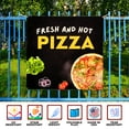 thumbnail image 3 of Fresh and Hot Pizza Large Banners and Signs for Outdoor by DreamController-Polyester Banner with 4 Holes for Easy Hang Indoor & Outdoor| 4x4 Feet HD Banner to Promote Food & Beverages | Made in US, 3 of 6
