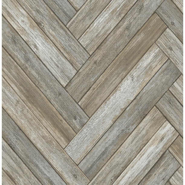 NextWall Faux Chevron Wood Peel and Stick Wallpaper - Walmart.com