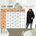 thumbnail image 4 of TEMOFON Women Drawstring Long Sleeve Hoodies Pocket Front Casual Sweatshirt Tops Cable Knit Pullover Sweatshirts Black L, 4 of 4