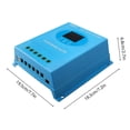 thumbnail image 3 of 150A MPPT Solar Charge Controller 12V 24V 36V 48V Automatic Adaptation Charge Controller with Blacklight LCD Display Intelligent Regulator for Lead-Acid Lithium Battery Dual USB Ports, 3 of 7