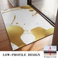 thumbnail image 3 of Gold Splash Marble Pattern Door Rugs,Washable Non Slip Door Mats Indoor,Decorative Door Mats,Entry Mat Indoor for Entrance,Bedroom,Kitchen,Bathroom,20"x32", 3 of 6