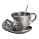 thumbnail image 3 of Taza De Café Con Platillo Y Cuchara, Taza De Cara Humana 3D Para Cocina Romántica Y Hogar, 3 of 8