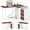 Brown & White, variant on Costway 54.5” L-Shaped Computer Desk with File Cabinet, 3 Drawers & Charging Station Brown & White